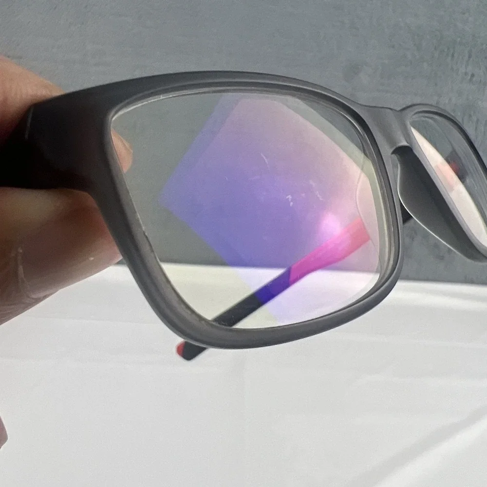 Oakley OY8007 0250 Field Day Youth Glasses Satin Grey Smoke Red 50-15-128 FRAMES